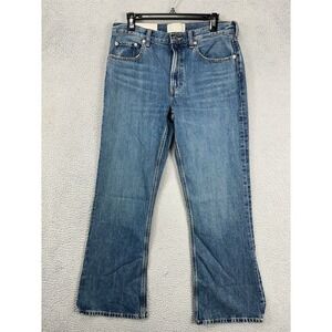 Everlane The Slouch Bootcut Jeans Womens 29‎ Blue Mid Rise Organic Cotton NEW